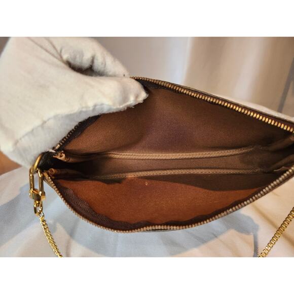 Louis Vuitton Monogram Pochette Accessoires Brown Shoulder Bag Y2K Style - Picture 12 of 15